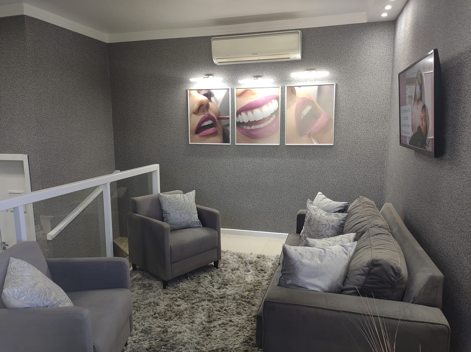 Ambiente acolhedor da Demoliner Odontologia em Porto Alegre